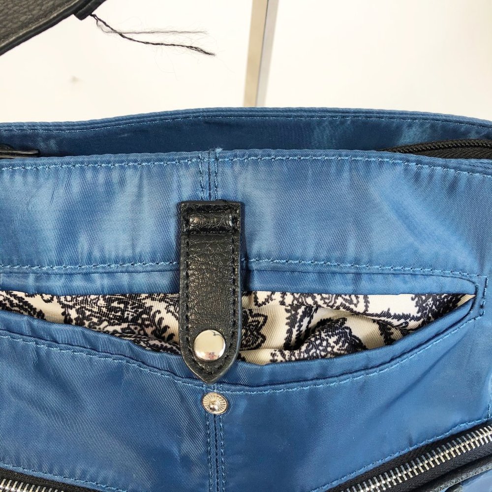 Franco Sarto Blue Messenger Shoulder Crossbody Bag - Picture 4 of 12